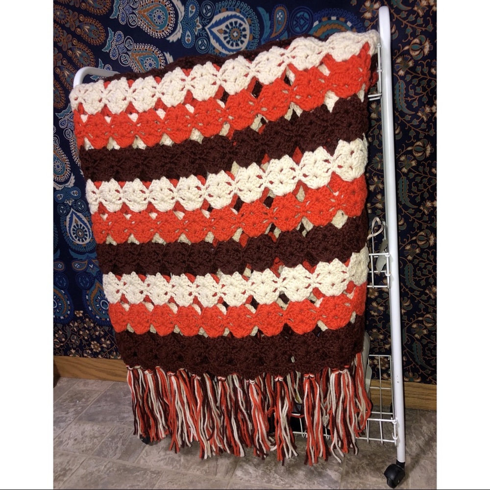 Vintage Crocheted Afghan